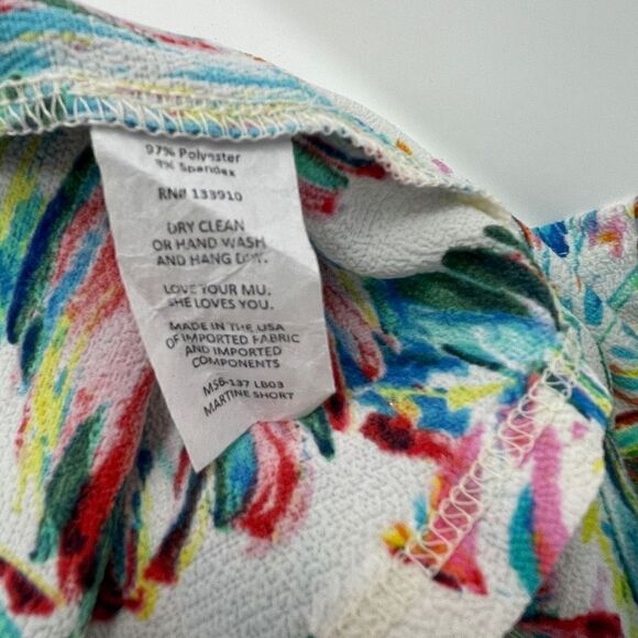 Show Me Your Mumu Womens Multicolor Elastic Waist Summer Tropical Shorts Small - Picture 3 of 4